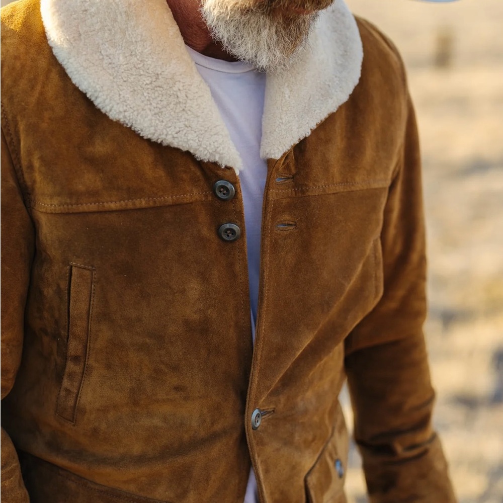Iron & Resin Limited Edition Run Buffalo Suede Lincoln Jacket, Men’s Size Medium - Picture 9 of 10